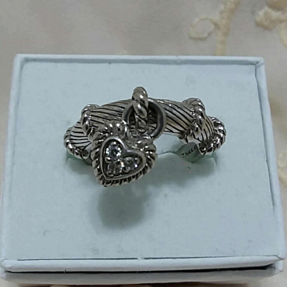 SOLD!!!  Judith Ripka Ring 925 Sterling Silver